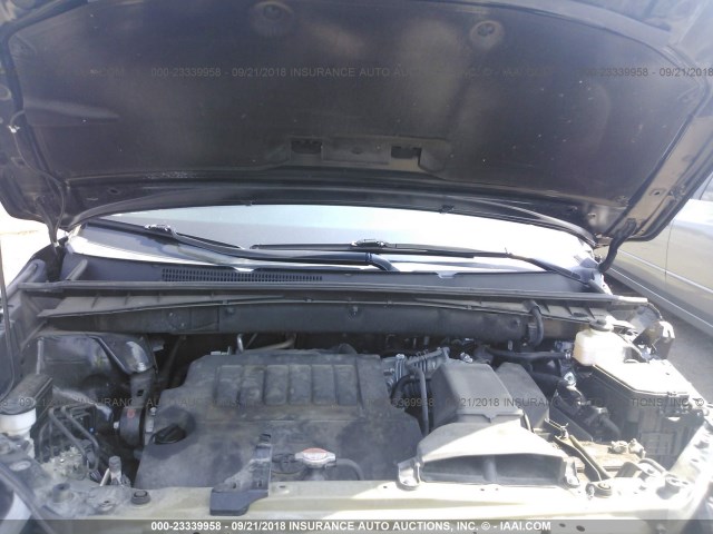 5TDJKRFH6GS285276 - 2016 TOYOTA HIGHLANDER XLE შავი ფოტო 10