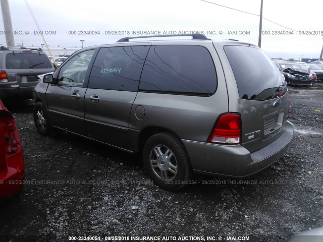 2FMZA52276BA25366 - 2006 FORD FREESTAR SEL GRAY photo 3