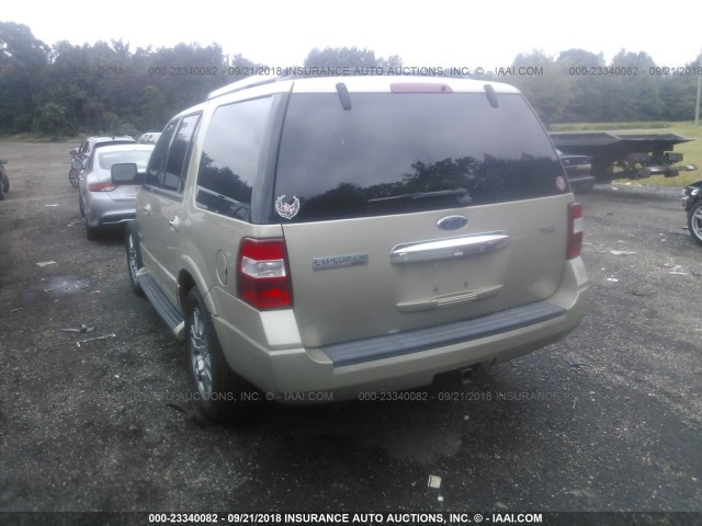 1FMFU20567LA89650 - 2007 FORD EXPEDITION LIMITED GOLD photo 3