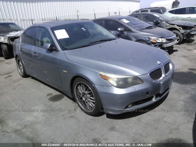 WBANB33544B087496 - 2004 BMW 545 I SILVER photo 1