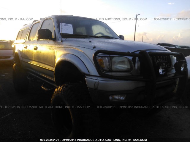 5TEHN72N42Z131814 - 2002 TOYOTA TACOMA DOUBLE CAB 银色 照片 1