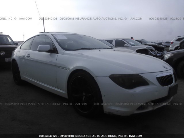 WBAEH73465B192460 - 2005 BMW 645 CI AUTOMATIC WHITE photo 1