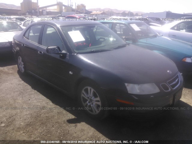 YS3FD49Y761018540 - 2006 SAAB 9-3 BLACK photo 1