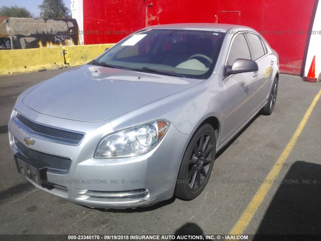 1G1ZG57N594239866 - 2009 CHEVROLET MALIBU LS Gümüş foto 2
