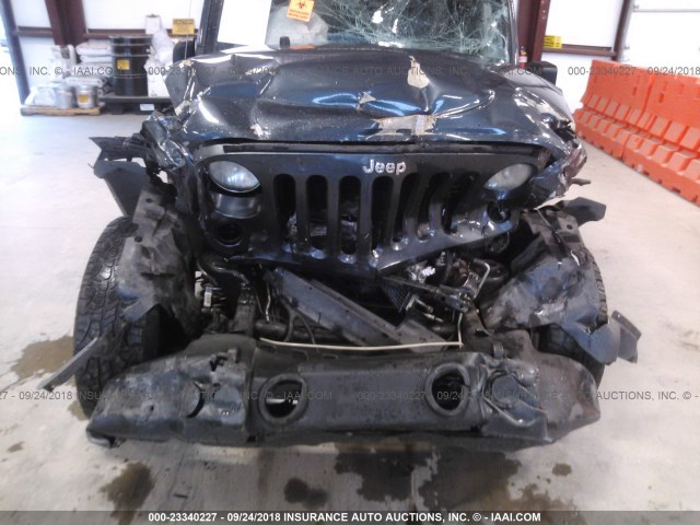 1J4GA59198L554064 - 2008 JEEP WRANGLER UNLIMITE SAHARA Navy photo 6