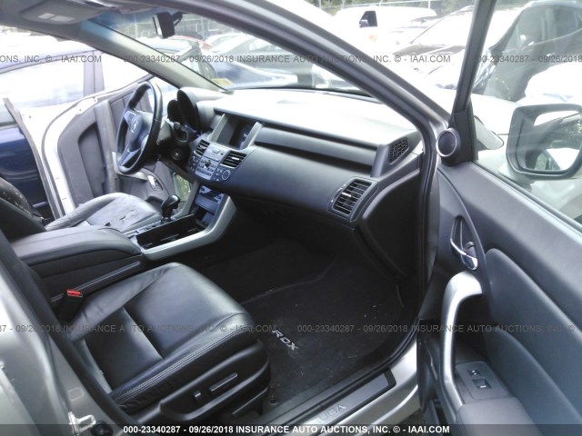 5J8TB1H2XAA006288 - 2010 ACURA RDX SILVER photo 5