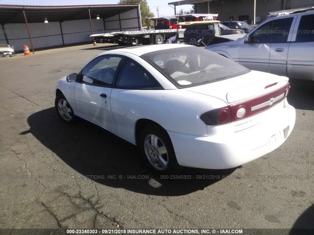 1G1JF12F837356890 - 2003 CHEVROLET CAVALIER LS WHITE photo 3