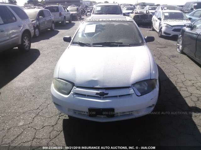 1G1JF12F837356890 - 2003 CHEVROLET CAVALIER LS WHITE photo 6