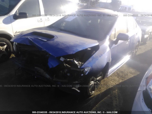 JF1VA1B67H9833933 - 2017 SUBARU WRX BLUE photo 2