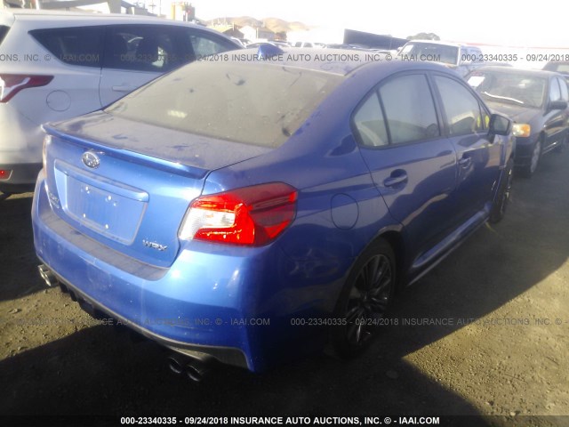 JF1VA1B67H9833933 - 2017 SUBARU WRX BLUE photo 4