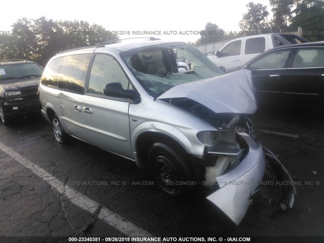 2C8GP74L22R724920 - 2002 CHRYSLER TOWN & COUNTRY EX SILVER photo 1