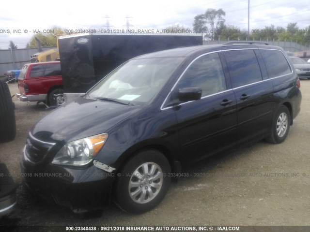 5FNRL38649B055719 - 2009 HONDA ODYSSEY EXL BLACK photo 2