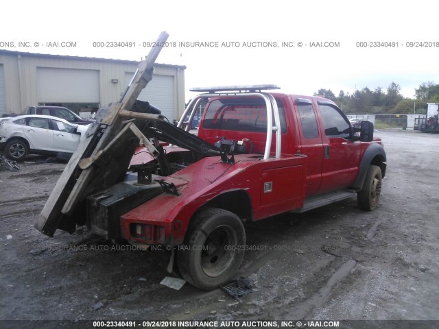 1FD0X4GY0GEB07427 - 2016 FORD F450 SUPER DUTY RED photo 4