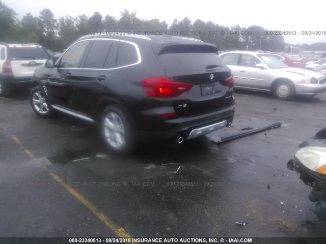 5UXTR7C5XKLF27128 - 2019 BMW X3 SDRIVE30I Siyah fotoğraf 3