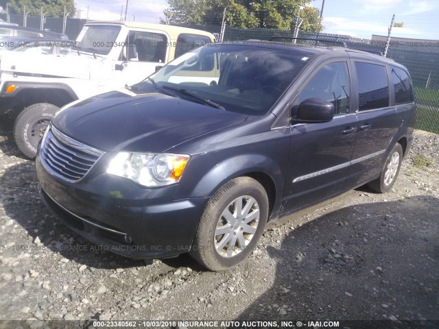 2C4RC1BG7DR647859 - 2013 CHRYSLER TOWN & COUNTRY TOURING BLUE photo 2