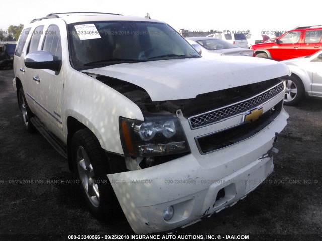 1GNSKCE04BR293243 - 2011 CHEVROLET TAHOE K1500 LTZ WHITE photo 1