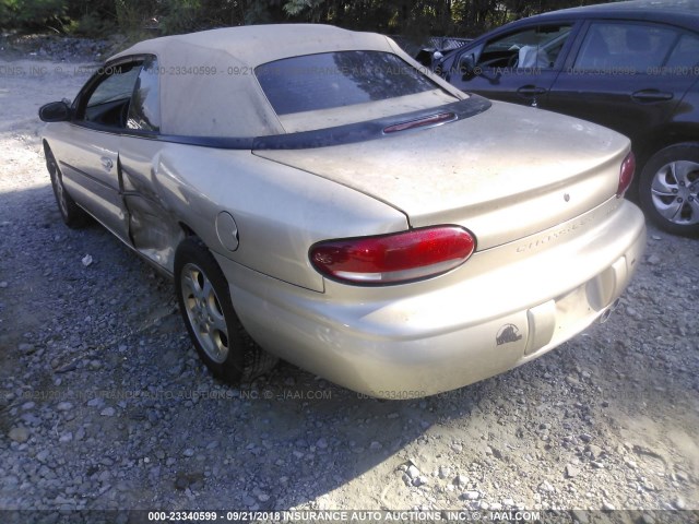 3C3EL55H2WT226887 - 1998 CHRYSLER SEBRING JXI GOLD photo 3