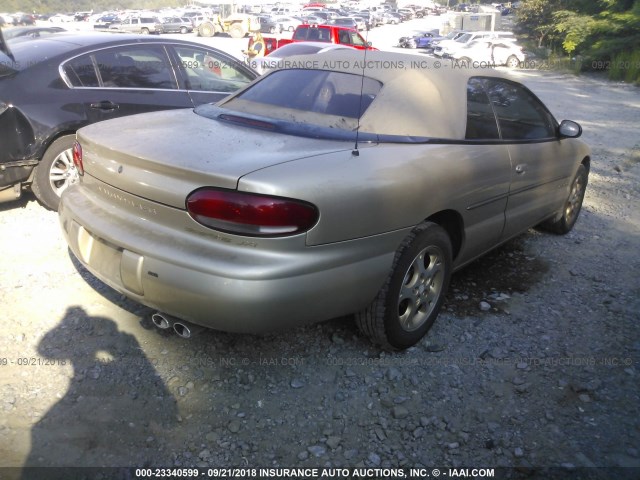 3C3EL55H2WT226887 - 1998 CHRYSLER SEBRING JXI GOLD photo 4