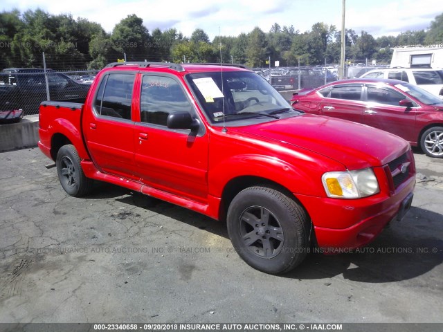 1FMZU77K35UA16748 - 2005 FORD EXPLORER SPORT TR  RED photo 1