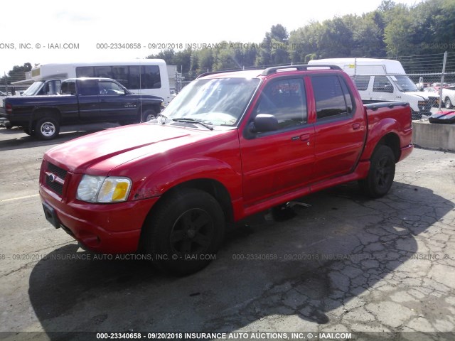 1FMZU77K35UA16748 - 2005 FORD EXPLORER SPORT TR  RED photo 2