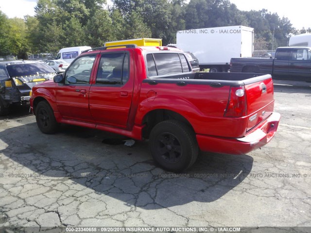 1FMZU77K35UA16748 - 2005 FORD EXPLORER SPORT TR  RED photo 3