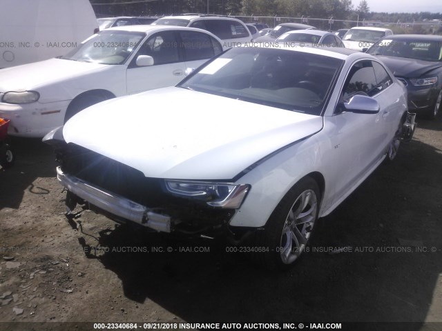 WAUVGAFR5DA012123 - 2013 AUDI S5 PRESTIGE WHITE photo 2