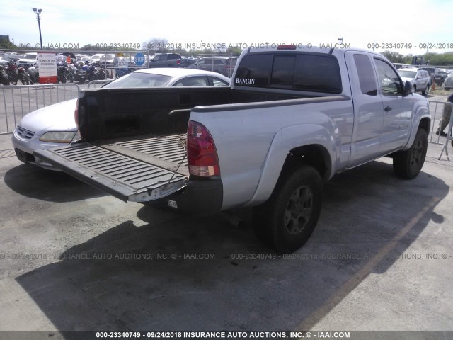 5TEUU42N48Z510210 - 2008 TOYOTA TACOMA ACCESS CAB Silber Foto 4