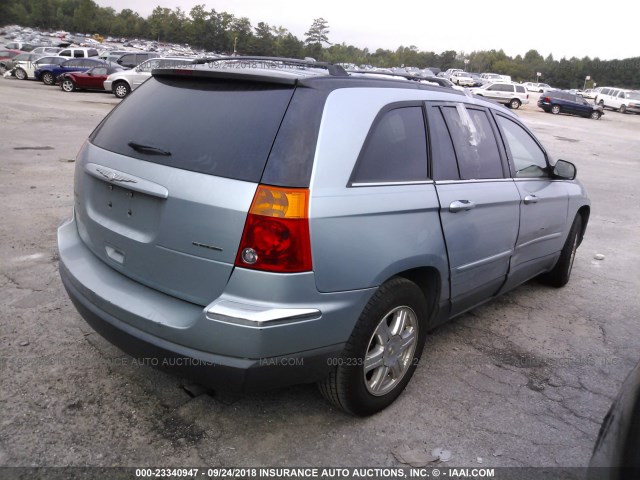 2C4GF684X5R323458 - 2005 CHRYSLER PACIFICA TOURING Light Blue photo 4