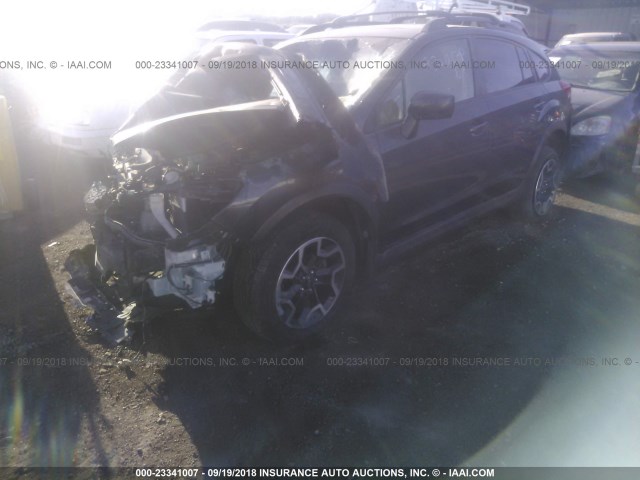 JF2GPABCXG8283253 - 2016 SUBARU CROSSTREK PREMIUM ნაცრისფერი ფოტო 2