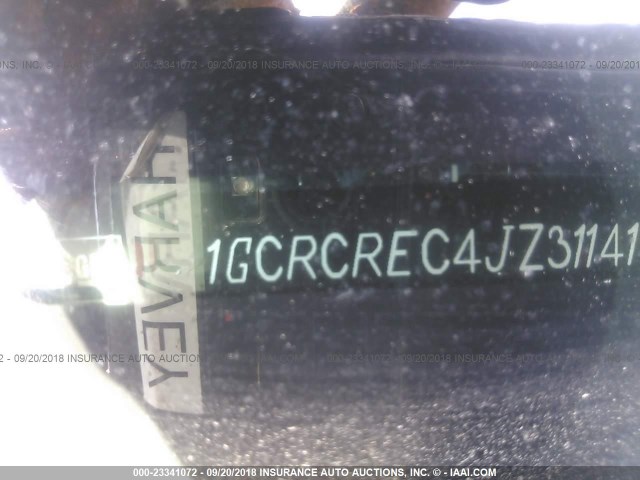 1GCRCREC4JZ311417 - 2018 CHEVROLET SILVERADO C1500 LT BLACK photo 9