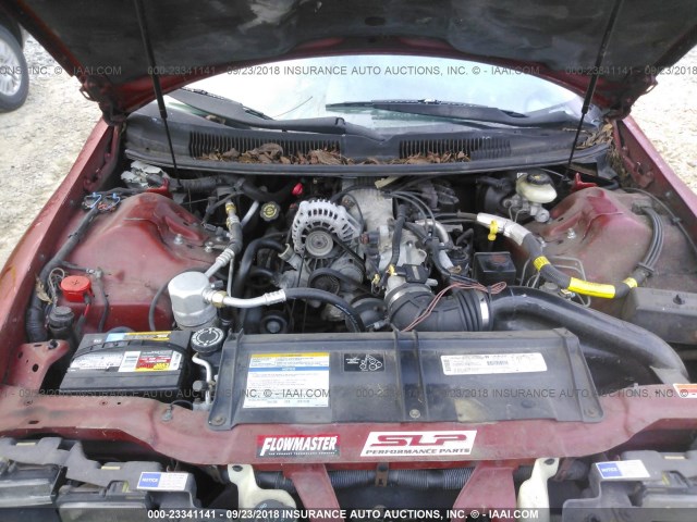 2G1FP22K2V2158886 - 1997 CHEVROLET CAMARO RS BURGUNDY photo 10