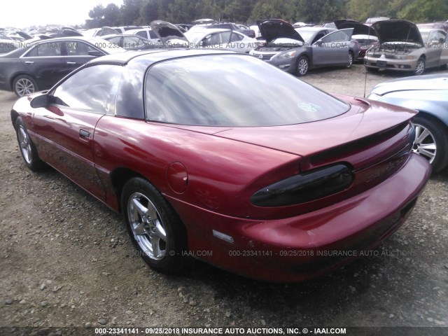 2G1FP22K2V2158886 - 1997 CHEVROLET CAMARO RS BURGUNDY photo 3