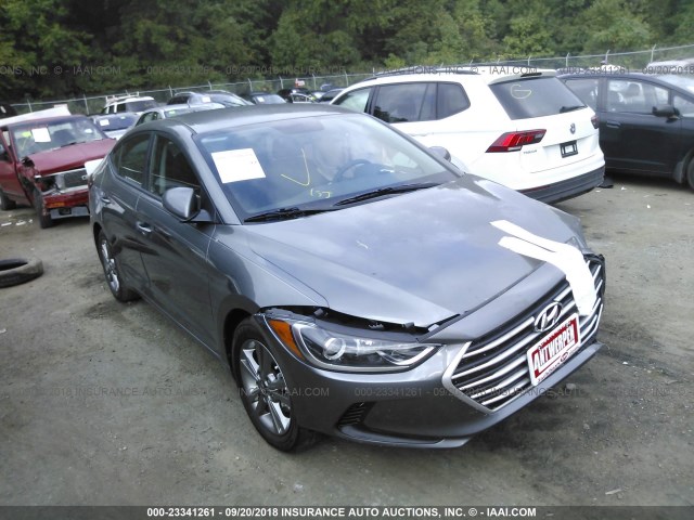 5NPD84LF0JH378227 - 2018 HYUNDAI ELANTRA SEL/VALUE/LIMITED GRAY photo 1