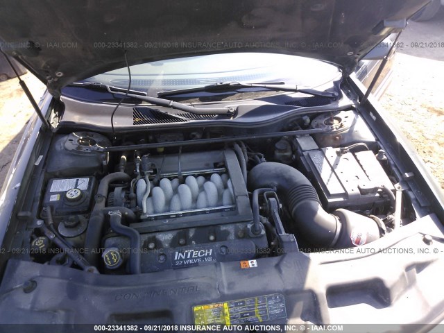 1LNHM97VX2Y627253 - 2002 LINCOLN CONTINENTAL  Жасыл фото 10