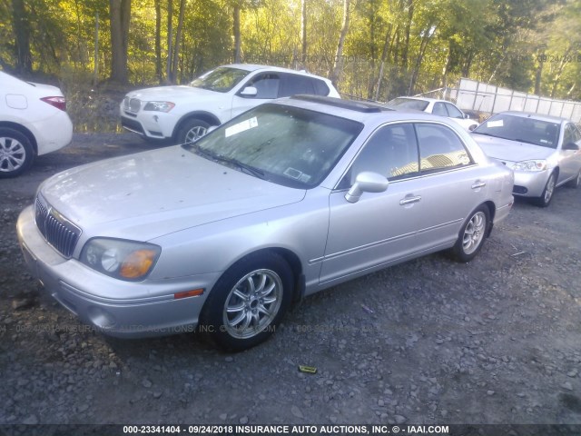 KMHFU45E22A231517 - 2002 HYUNDAI XG 350 SILVER photo 2