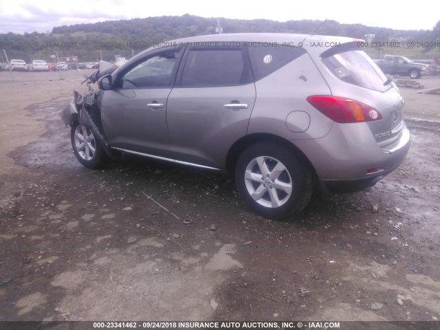 JN8AZ18UX9W100516 - 2009 NISSAN MURANO S/SL GRAY photo 3