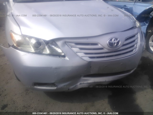 4T1BE46K27U140852 - 2007 TOYOTA CAMRY NEW GENERATION CE/LE/XLE/SE SILVER photo 6