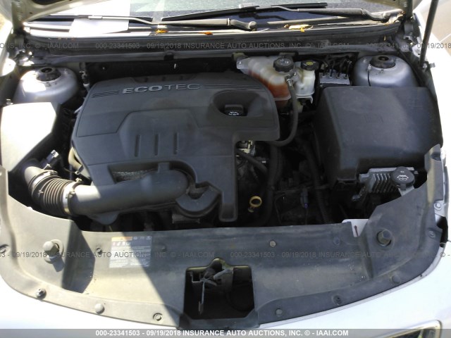 1G1ZC5E13BF358795 - 2011 CHEVROLET MALIBU 1LT SILVER photo 10