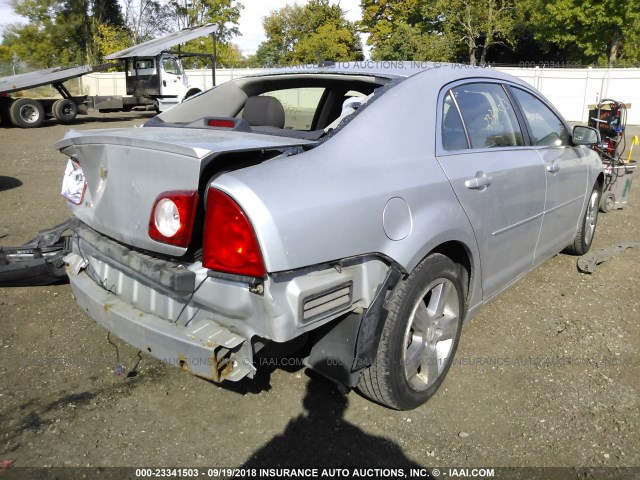 1G1ZC5E13BF358795 - 2011 CHEVROLET MALIBU 1LT SILVER photo 4