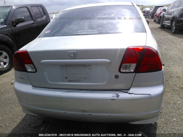 2HGES16374H628938 - 2004 HONDA CIVIC DX VP Gümüş foto 6