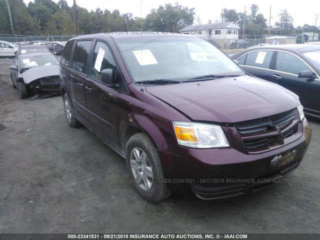 2D8HN44EX9R515822 - 2009 DODGE GRAND CARAVAN SE BURGUNDY photo 1