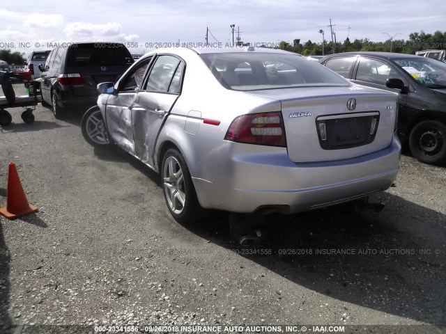 19UUA66218A056515 - 2008 ACURA TL SILVER photo 3