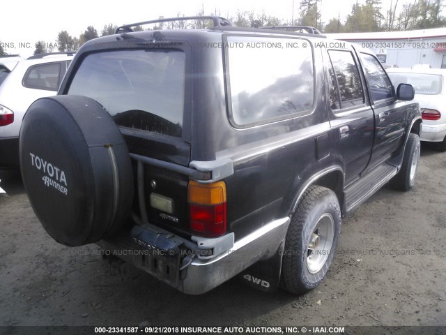 JT3VN39W3L0017433 - 1990 TOYOTA 4RUNNER VN39 SR5 BLACK photo 4