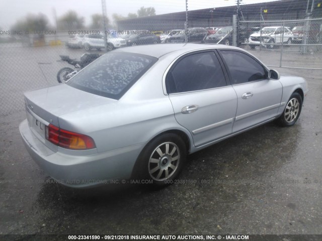 KNAGD126015036198 - 2001 KIA OPTIMA MAGENTIS/LX/SE SILVER photo 4