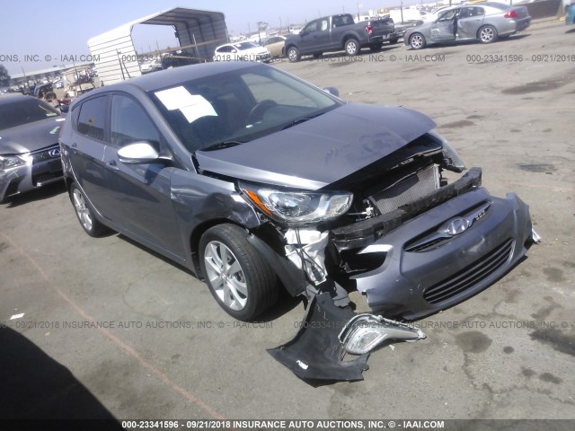 KMHCU5AE1DU132154 - 2013 HYUNDAI ACCENT GLS/SE GRAY photo 1