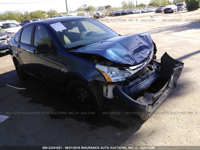 1FAHP36N79W259989 - 2009 FORD FOCUS SES BLUE photo 1