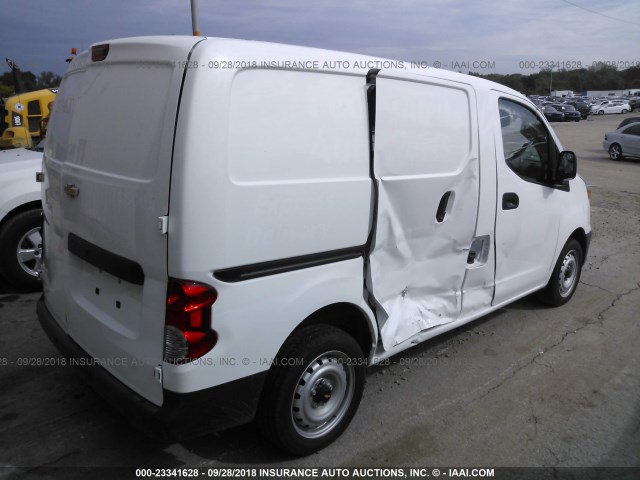 3N63M0ZN4JK693565 - 2018 CHEVROLET CITY EXPRESS LT WHITE photo 4