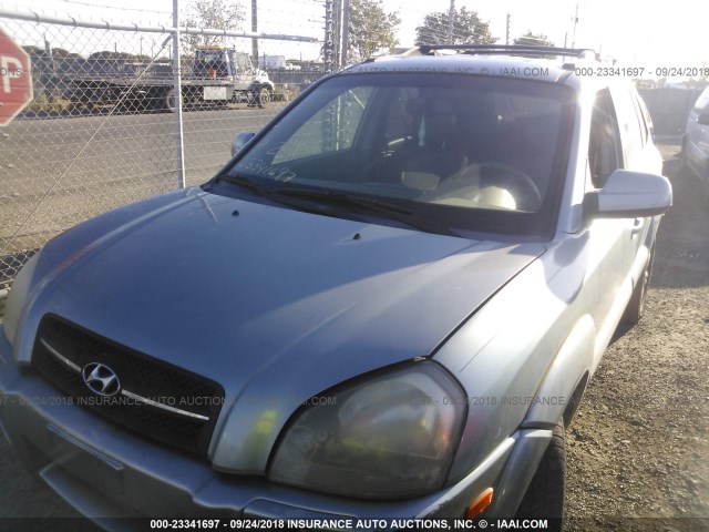 KM8JN12D76U250635 - 2006 HYUNDAI TUCSON GLS/LIMITED GRAY photo 2