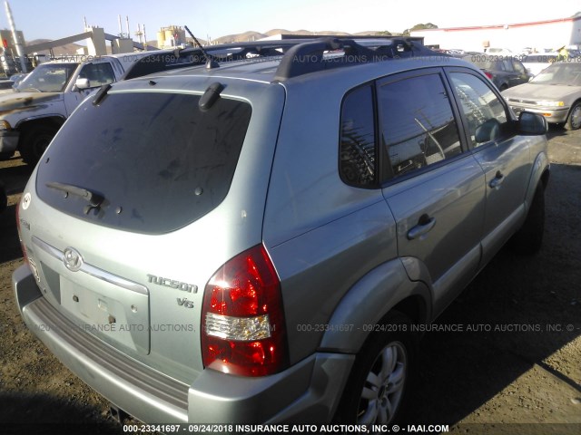 KM8JN12D76U250635 - 2006 HYUNDAI TUCSON GLS/LIMITED GRAY photo 4