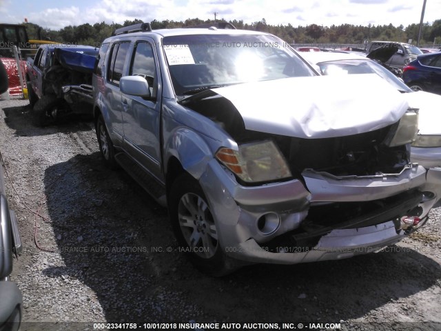 5N1AR1NN7BC610561 - 2011 NISSAN PATHFINDER S/LE/SE SILVER photo 1